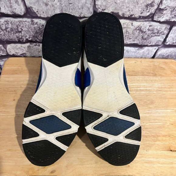 Nike Blue & White Lace Up Fabric Sneakers Size 11.5 - Picture 7 of 8